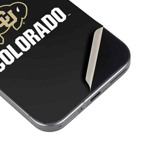 University of Colorado CU Logo on Black Pixel 9 Pro XL Skin